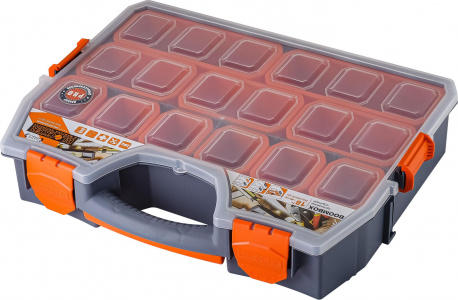 Органайзер Boombox 18" 462х365х92 серо-свинцовый/оранжевый BLOCKER GURU