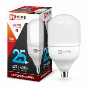 Лампа LED-HP-PRO 25Вт 230В Е27 4000К 2250Лм IN HOME