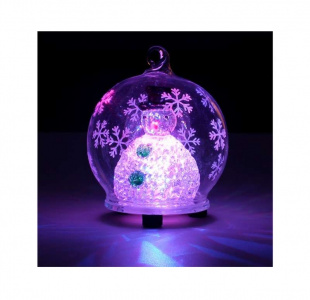 Фигура LED "Стеклянный шар" GM3985 1LED RGB 6х6х7.5см (на бат. 3ХLR44) SHlights