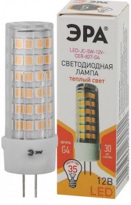 Лампа LED JC-5W-12V-CER-827-G4 5Вт G4 ЭРА