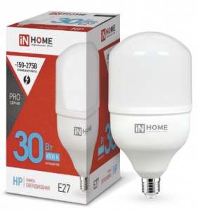 Лампа LED-HP-PRO 30Вт 230В Е27 6500К 2850Лм IN HOME