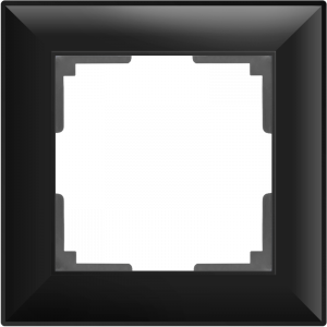 Рамка 1-м Werkel (черный матовый) FIORE