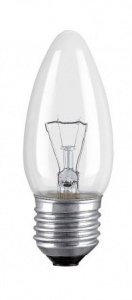 Лампа ЛОН свеча B36 60Вт 220В Е27 (прозрачная)