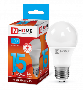Лампа LED-A60-VC 15Вт 230В Е27 4000К 1350Лм IN HOME 