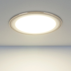 Свет LED Даунлайт DLR006 12Вт 4200K перламутровый серебро/никель PS/N ES 