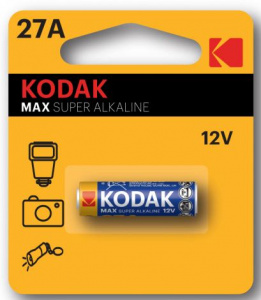 Батарейка Kodak 27Aх1 MAX SUPER 12В 1шт/уп