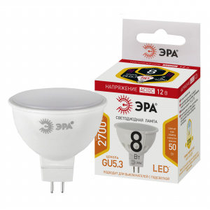 Лампа LED MR16-8W-12V-827-GU5.3 GU5.3 8Вт 2700К ЭРА