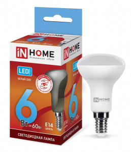 Лампа LED R50-VC 6Вт 230В Е14 6500К 525Лм IN HOME