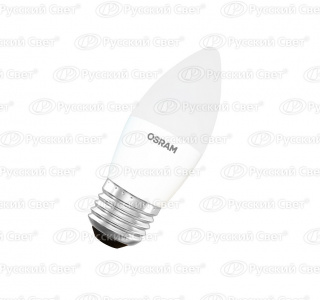 Лампа LED свеча STAR CLASSIC B60 6.5W/840 4000К матовая 550лм E27 220-240В OSRAM