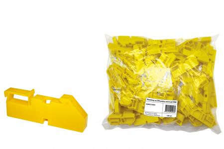 Изолятор на DIN рейку (желтый) TDM 1/100/500шт