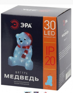 Фигура LED ENIOF-13 "Медведь" (22х27,5х18см) 220В IP20 ЭРА