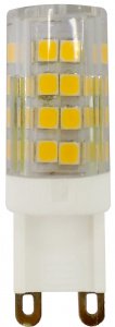 Лампа LED капсула JCD smd ceramics 5Вт 220В (кукуруза) G9 4000К 400Лм ЭРА