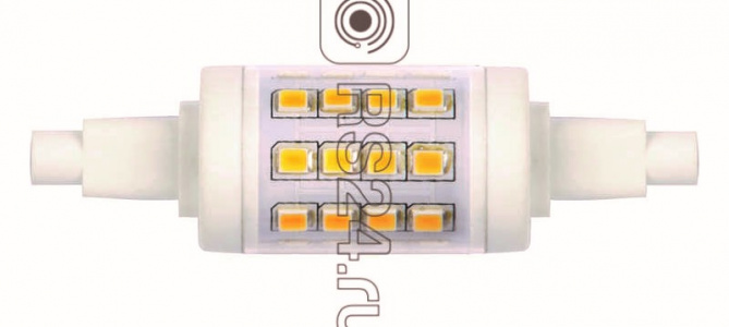 Лампа LED J78 6W/WW/R7s/CL  220V 78мм Uniel 