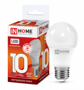 Лампа LED-A60-VC 10Вт 230В Е27 6500К 900Лм IN HOME 