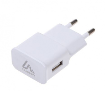 Сетевое зарядное устройство LuazON LN-100AC, 1 USB, 1 A, белое Luazon