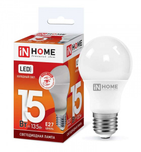 Лампа LED-A60-VC 15Вт 230В Е27 6500К 1350Лм IN HOME 