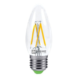 Лампа LED Свеча-deco 5Вт 230В Е27 4000К 450Лм (прозрачная) IN HOME