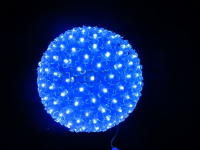 Фигура LED "Шар" 200LED 13Вт 220В d-20см (синий) IP20 NEON-NIGHT